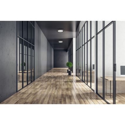LED Plafon zewnętrzny BENO ECO LED/12W/230V 3000/4000/6500K śr. 20 cm IP65 czarny