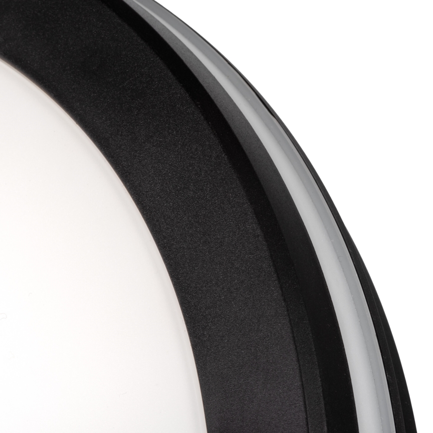 LED Plafon zewnętrzny BENO ECO LED/12W/230V 3000/4000/6500K śr. 20 cm IP65 czarny