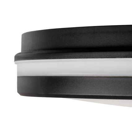 LED Plafon zewnętrzny BENO ECO LED/12W/230V 3000/4000/6500K śr. 20 cm IP65 czarny
