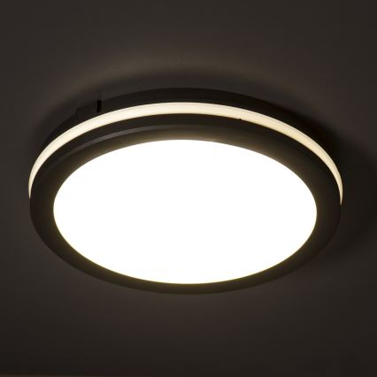 LED Plafon zewnętrzny BENO E LED/30W/230V 3000/4000/6500K śr. 30 cm IP65 czarny