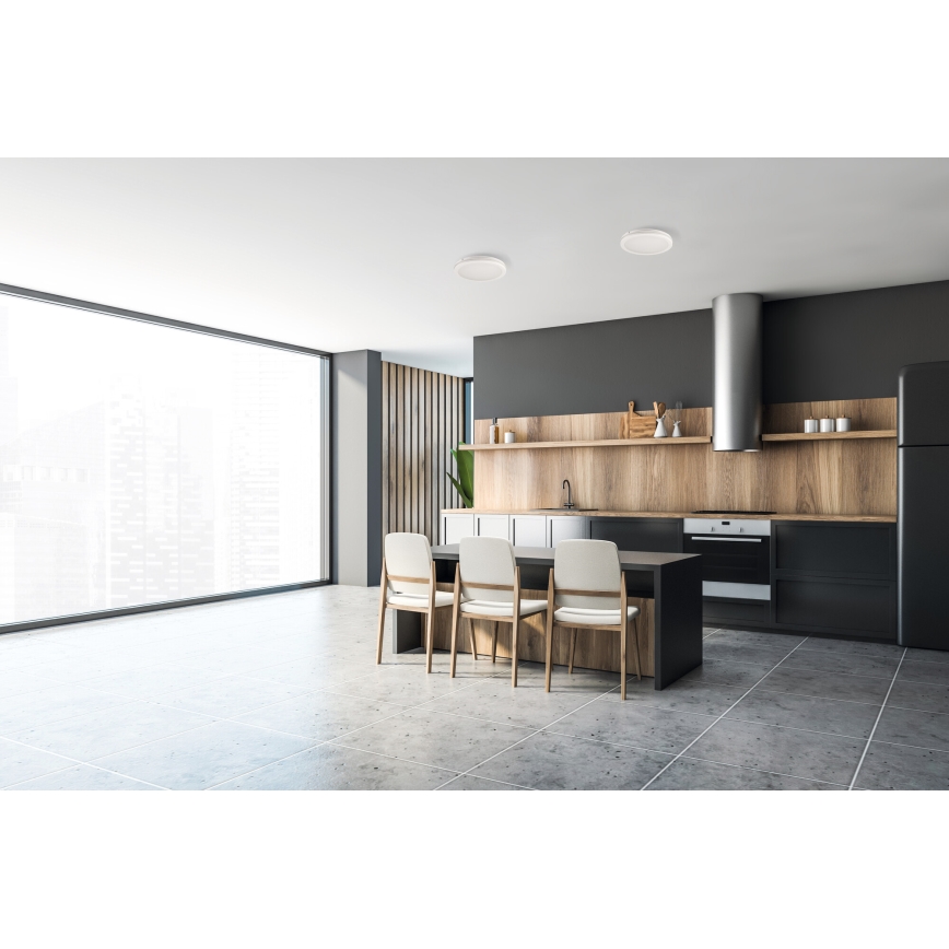 LED Plafon zewnętrzny BENO ECO LED/40W/230V 3000/4000/6500K śr. 40 cm IP65 biały
