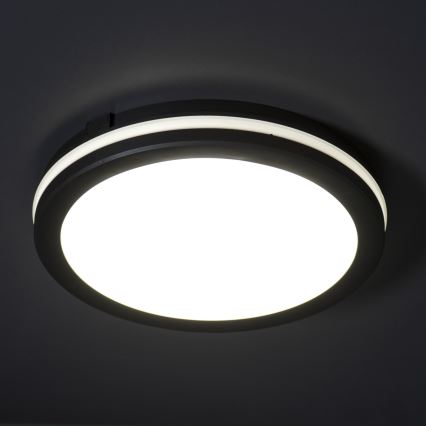 LED Plafon zewnętrzny BENO ECO LED/40W/230V 3000/4000/6500K śr. 40 cm IP65 czarny