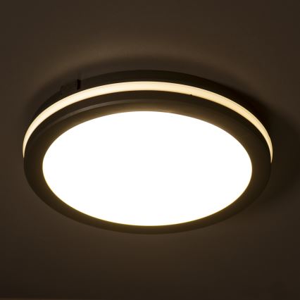 LED Plafon zewnętrzny BENO ECO LED/40W/230V 3000/4000/6500K śr. 40 cm IP65 czarny
