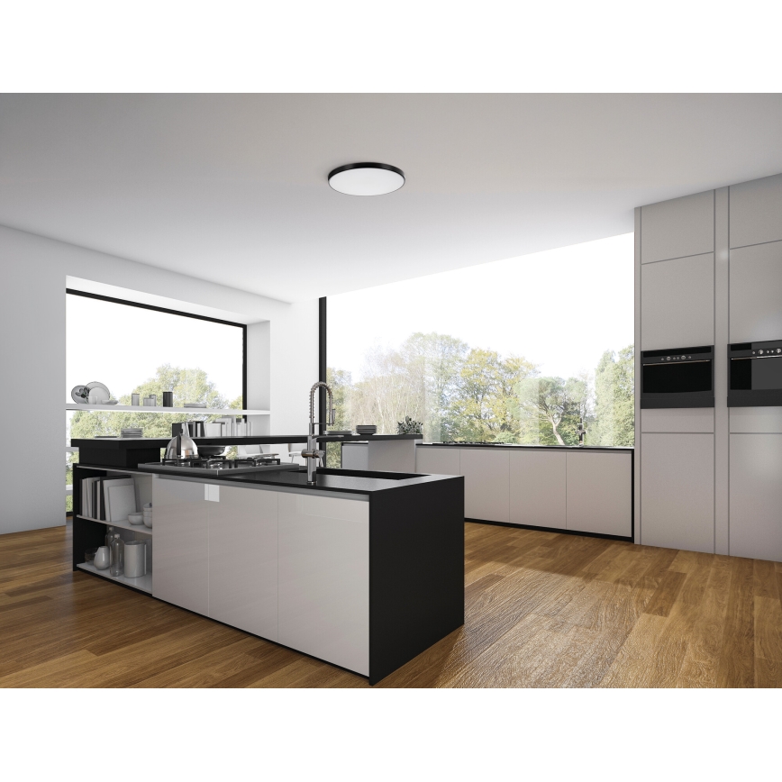 LED Plafon ściemnialny PLAFON LED/20W/230V 3000-6500K Wi-Fi czarny