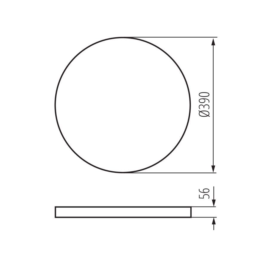 LED Plafon ściemnialny PLAFON LED/20W/230V 3000-6500K Wi-Fi biały