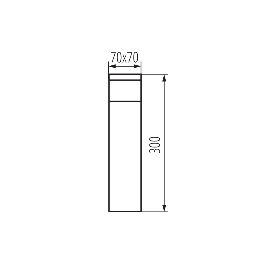 Lampa zewnętrzna DASTEN 1xG9/11W/230V 30 cm IP44 czarny