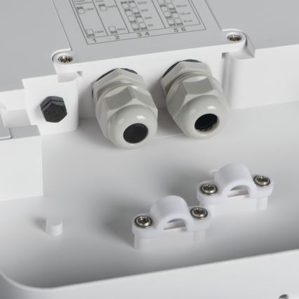 LED Plafon zewnętrzny z czujnikiem ruchu BENO LED/24/30W/230V 3000/3500/4000K IP65 biały kanciasty