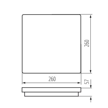LED Plafon zewnętrzny z czujnikiem ruchu BENO LED/24/30W/230V 3000/3500/4000K IP65 biały kanciasty