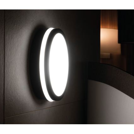LED Plafon zewnętrzny BENO LED/24/30W/230V 3000/3500/4000K IP65 antracyt okrągły