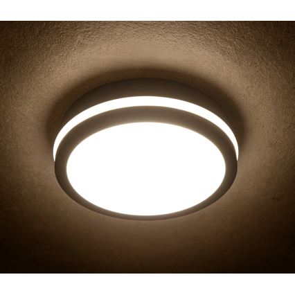LED Plafon zewnętrzny z czujnikiem ruchu BENO LED/24/30W/230V 3000/3500/4000K IP65 antracyt okrągły