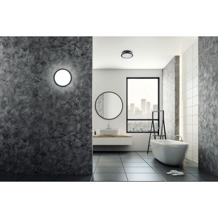LED Plafon zewnętrzny BENO LED/12/18W/230V 3000/3500/4000K IP65 antracyt okrągły
