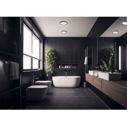 LED Plafon zewnętrzny BENO LED/12/18W/230V 3000/3500/4000K IP65 antracyt okrągły