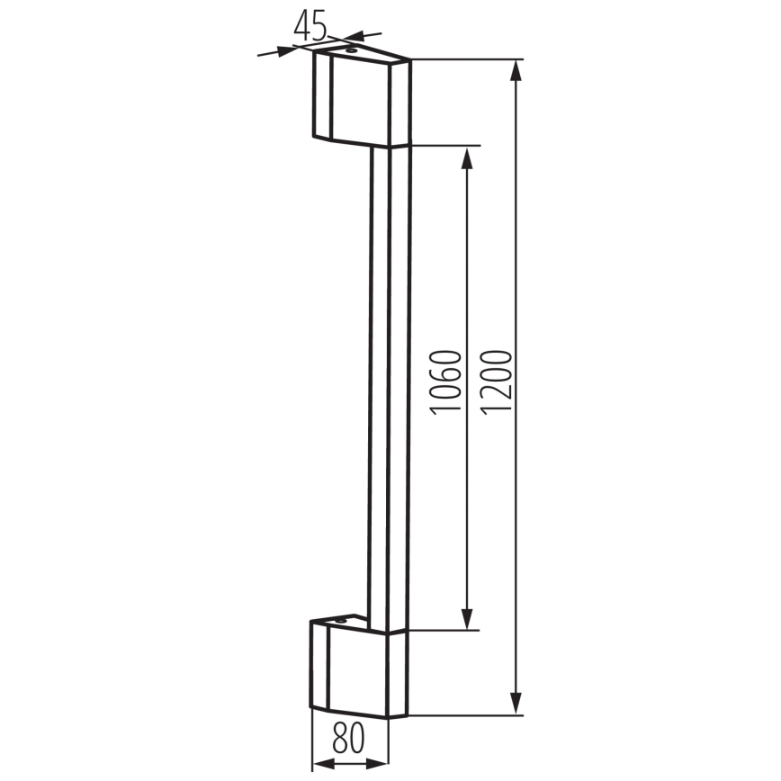 LED Kinkiet zewnętrzny YALTE LED/11W/230V 3000K IP54 czarny