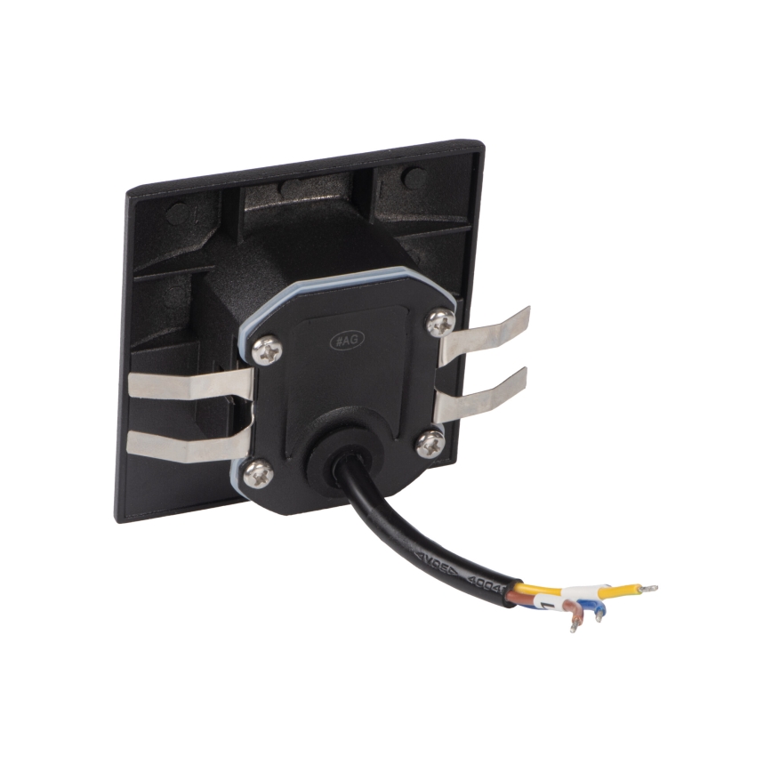 Oprawa schodowa LED EXIN LED/2,5W/230V 3000K IP65 czarna kwadratowa