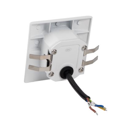Oprawa schodowa LED z czujnikiem ruchu i zmierzchu EXIN LED/2,5W/230V 3000K IP65 biała kwadratowa