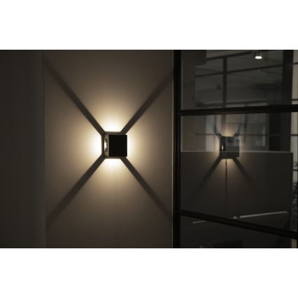 Zewnętrzna oprawa ścienna REFAZI LED/6W/230V IP54 antracyt