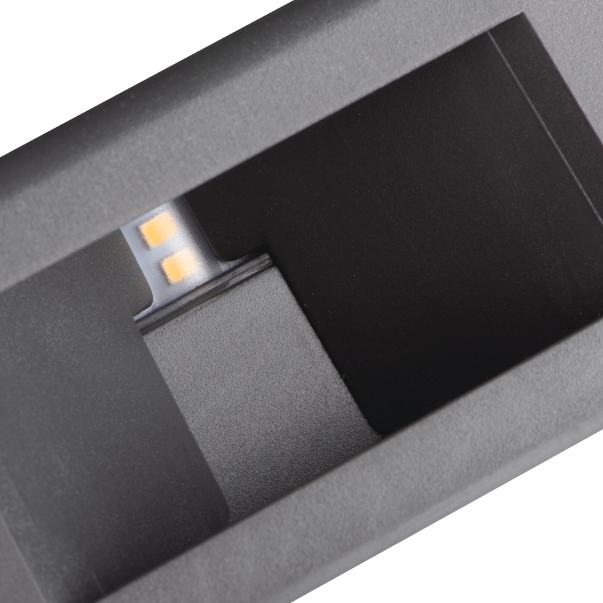Zewnętrzna oprawa ścienna REFAZI LED/6W/230V IP54 antracyt