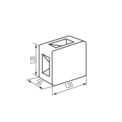 Zewnętrzna oprawa ścienna REFAZI LED/6W/230V IP54 antracyt