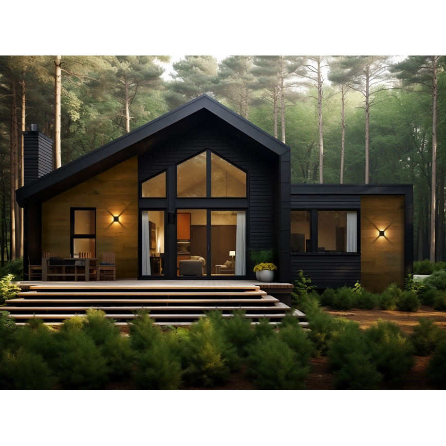 Oprawa ścienna zewnętrzna LED REFAZI 6W 230V IP54 czarna