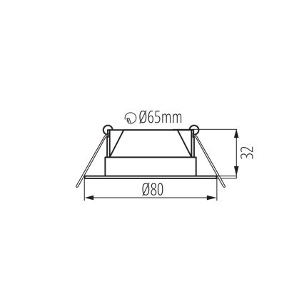 Wpuszczana oprawa sufitowa FIZU LED/4W/230V 3000/4000/6500K biała