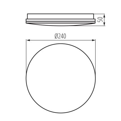 Oprawa sufitowa łazienkowa ENELO LED/10W/230V śr. 24 cm IP44