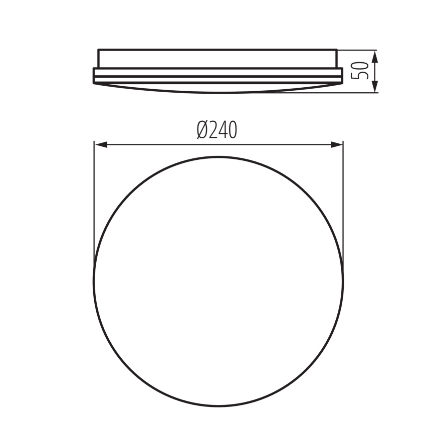 Oprawa sufitowa łazienkowa ENELO LED/10W/230V śr. 24 cm IP44