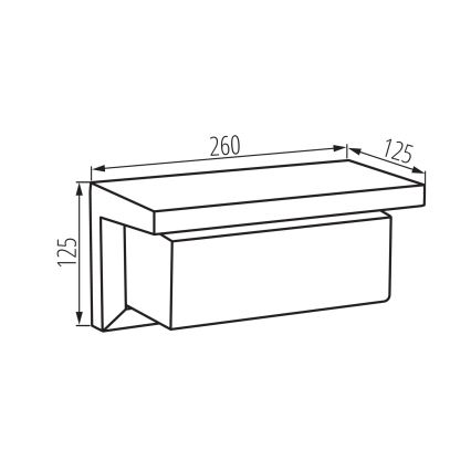 Kinkiet zewnętrzny LERTO 1xE27/15W/230V IP54 czarny