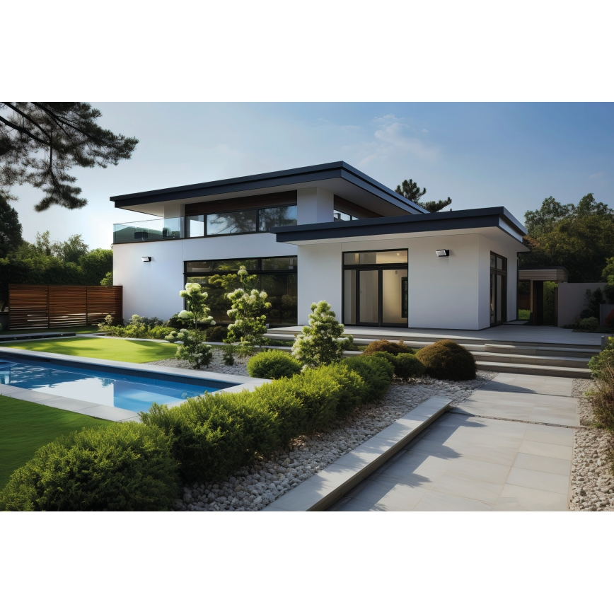 LED Zewnętrzna oprawa ścienna XERTO LED/20W/230V 3000/4000/6500K IP65 czarna