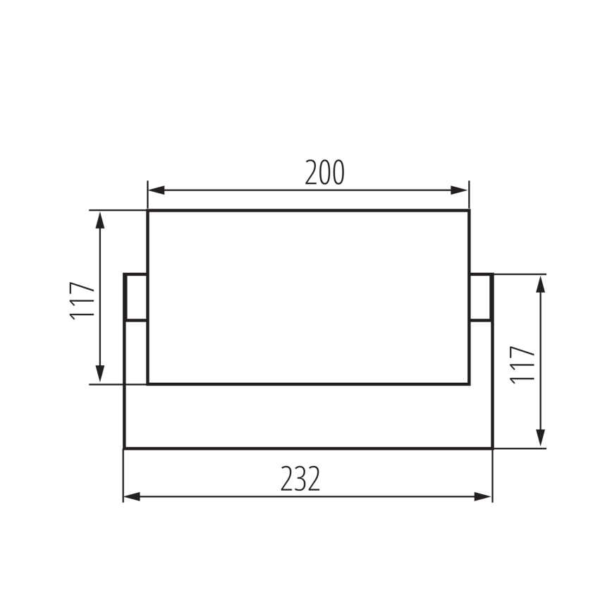 LED Zewnętrzna oprawa ścienna XERTO LED/20W/230V 3000/4000/6500K IP65 czarna