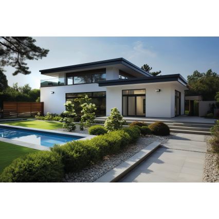 Kinkiet zewnętrzny LED z czujnikiem ruchu i zmierzchu XERTO LED/20W/230V 3000/4000/6500K IP44 czarny