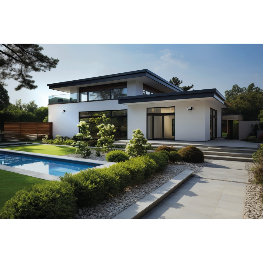 Kinkiet zewnętrzny LED z czujnikiem ruchu i zmierzchu XERTO LED/20W/230V 3000/4000/6500K IP44 czarny