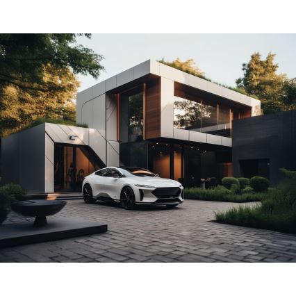 Kinkiet zewnętrzny LED z czujnikiem ruchu i zmierzchu XERTO LED/20W/230V 3000/4000/6500K IP44 czarny