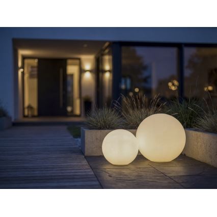 Lampa zewnętrzna STONO 1xE27/15W/230V śr. 20 cm IP65 biała