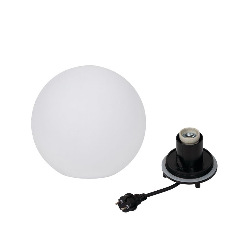 Lampa zewnętrzna STONO 1xE27/15W/230V śr. 20 cm IP65 biała
