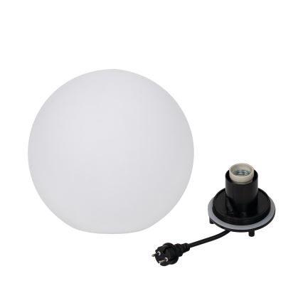 Lampa zewnętrzna STONO 1xE27/20W/230V śr. 30 cm IP65 biała