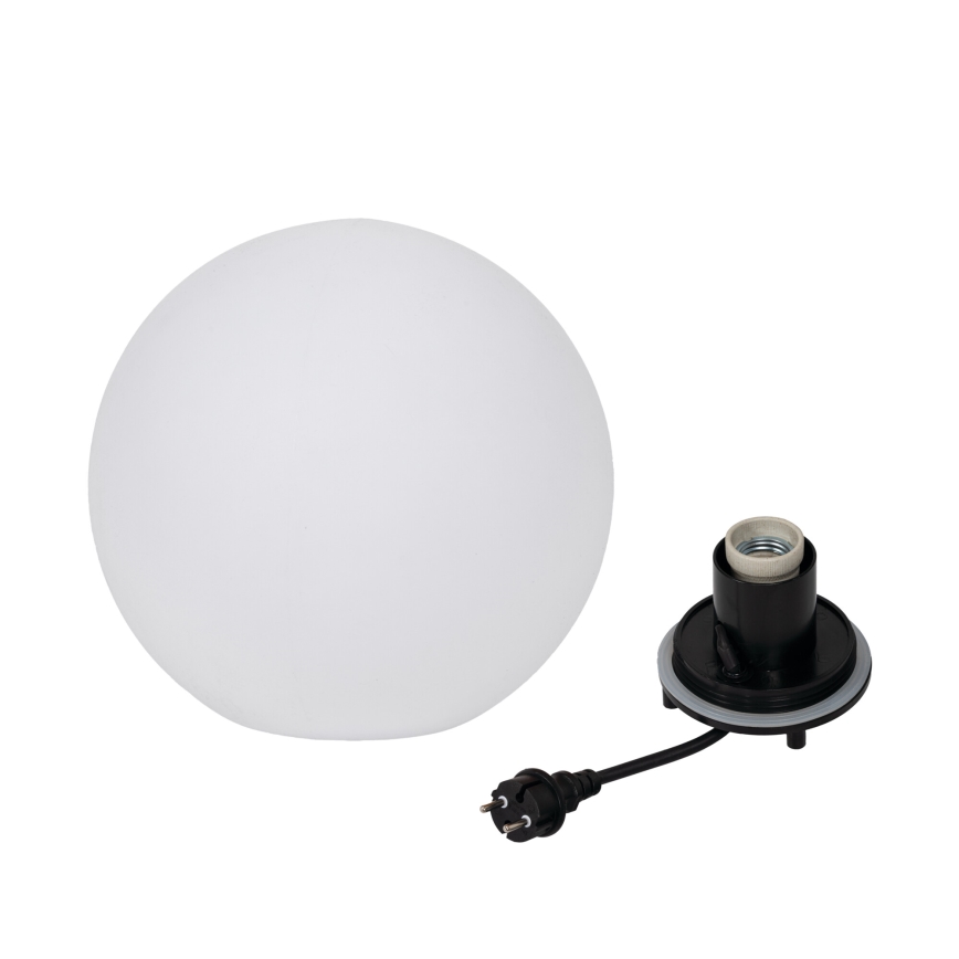 Lampa zewnętrzna STONO 1xE27/20W/230V śr. 30 cm IP65 biała
