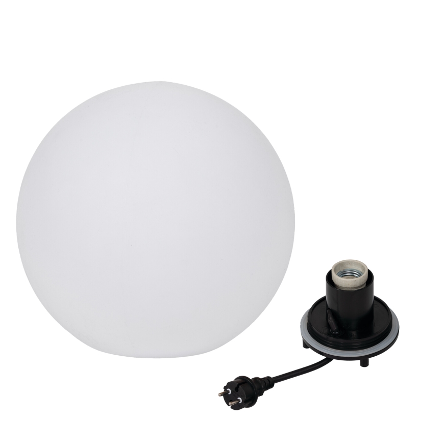 Lampa zewnętrzna STONO 1xE27/20W/230V, średnica 40 cm, IP65, biała