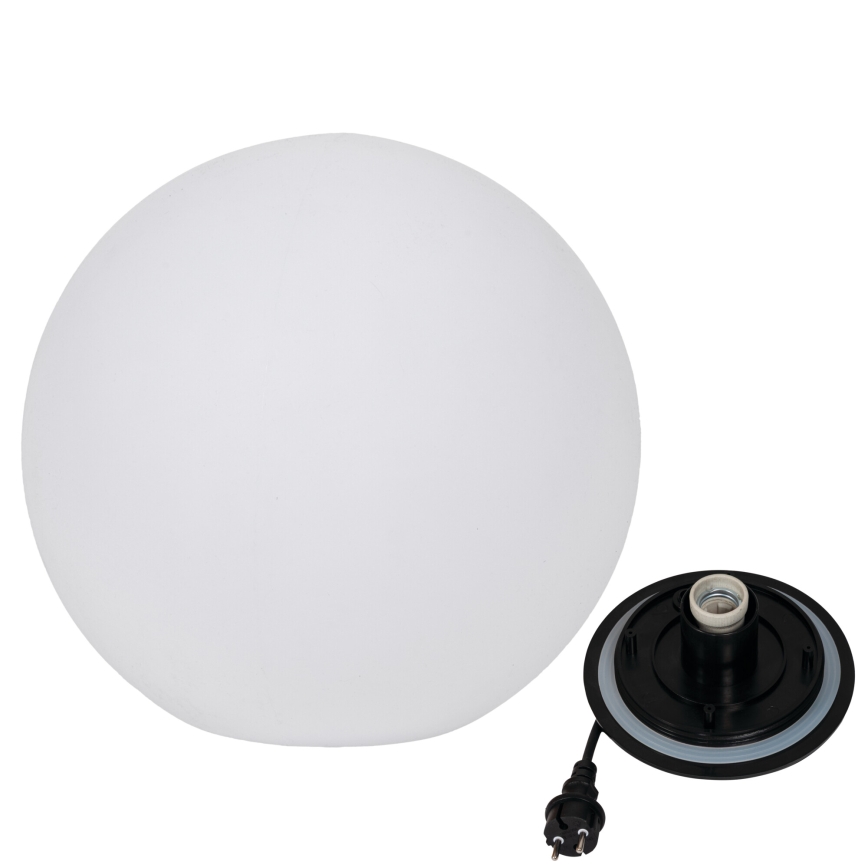 Lampa zewnętrzna STONO 1xE27/20W/230V średnica 50 cm IP65 biała
