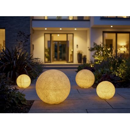 Lampa zewnętrzna STONO 1xE27/15W/230V śr. 20 cm IP65 beżowa
