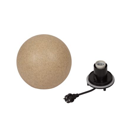 Lampa zewnętrzna STONO 1xE27/15W/230V śr. 20 cm IP65 beżowa