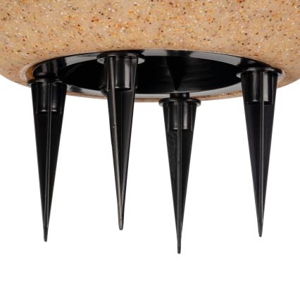 Lampa zewnętrzna STONO 1xE27/20W/230V śr. 30 cm IP65 beżowa