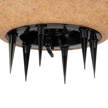 Lampa zewnętrzna STONO 1xE27/20W/230V śr. 50 cm IP65 beżowa