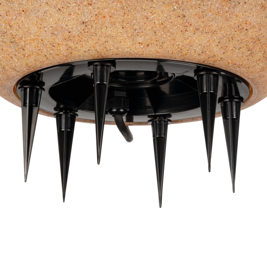 Lampa zewnętrzna STONO 1xE27/20W/230V śr. 50 cm IP65 beżowa