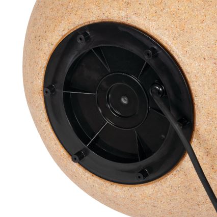 Lampa zewnętrzna STONO 1xE27/20W/230V śr. 50 cm IP65 beżowa