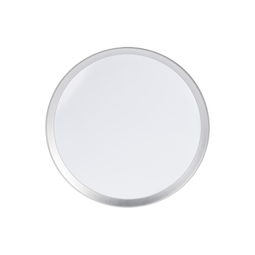 Ściemnialna lampa sufitowa LED LIXAN LED/47W/230V 3000-6500K śr. 38,6 cm biało-srebrna + pilot zdalnego sterowania