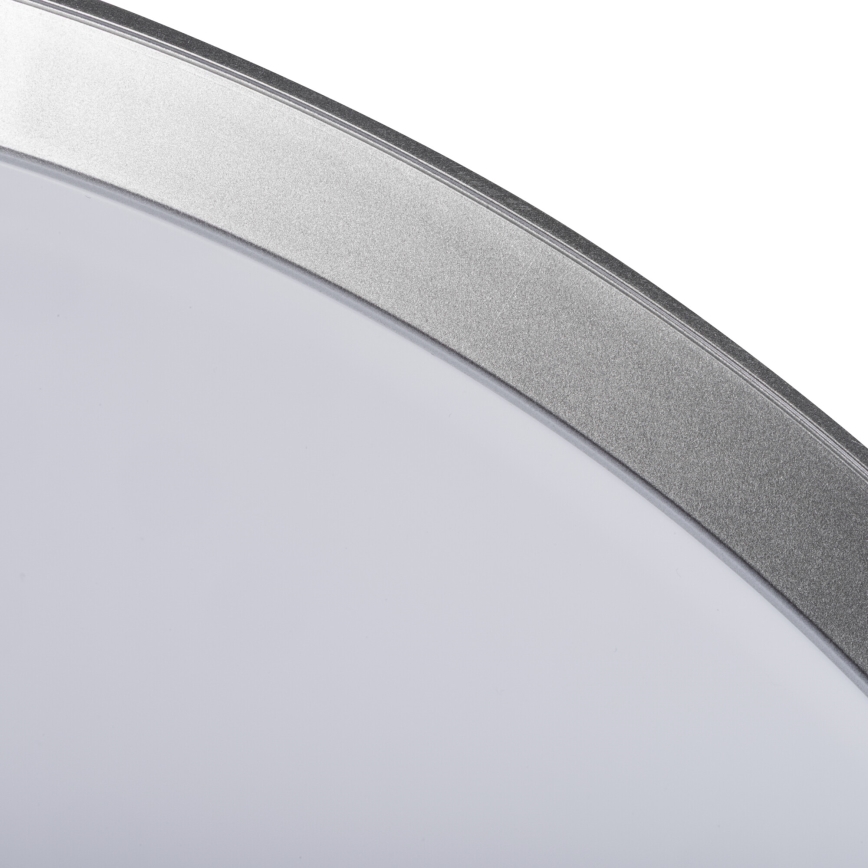 Ściemnialna lampa sufitowa LED LIXAN LED/47W/230V 3000-6500K śr. 38,6 cm biało-srebrna + pilot zdalnego sterowania