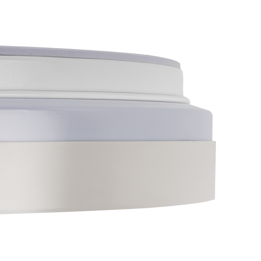 Ściemnialna lampa sufitowa LED LIXAN LED/47W/230V 3000-6500K śr. 38,6 cm biało-srebrna + pilot zdalnego sterowania
