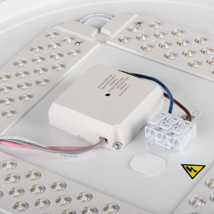 Ściemnialna lampa sufitowa LED LIXAN LED/47W/230V 3000-6500K śr. 38,6 cm biało-srebrna + pilot zdalnego sterowania