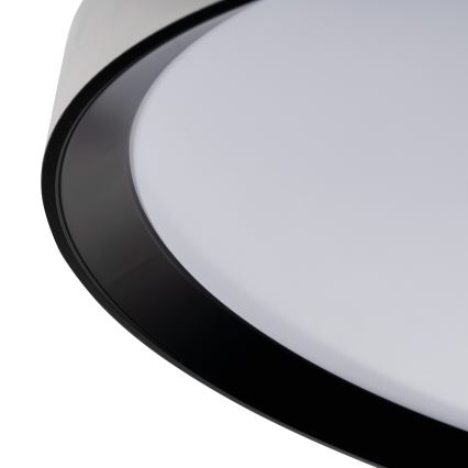 Ściemnialna oprawa sufitowa LED LIXAN LED/47W/230V 3000-6500K, śr. 38,6 cm, biały/czarny + pilot zdalnego sterowania