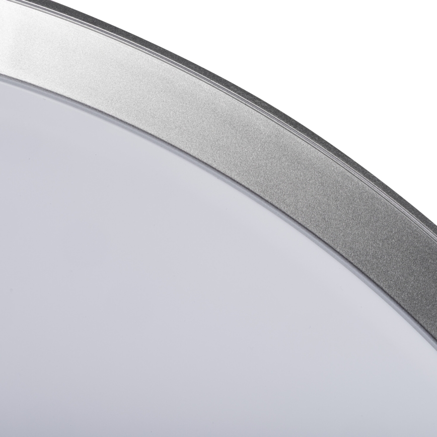 Ściemnialna lampa sufitowa LED LIXAN LED/65W/230V 3000-6500K śr. 48,6 cm biała/srebrna + pilot zdalnego sterowania